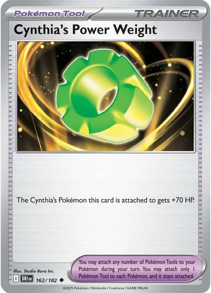 Cynthia's Power Weight - DRI 162/182