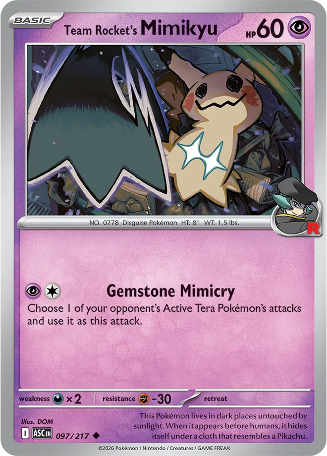 Team Rocket's Mimikyu - ASC 097/217