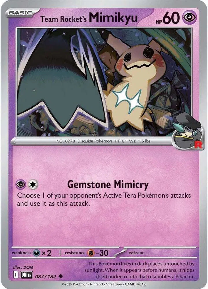 Team Rocket's Mimikyu - DRI 087/182